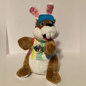 Buc-ees Easter Beaver 13” Plush - Bunny Ears - “I’ve Got My Mind on the Bunny..”